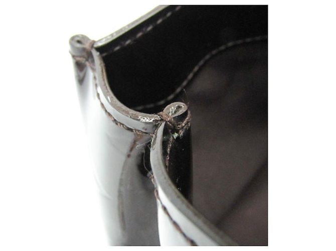Borsa Louis Vuitton Monogram Vernis Wilshire PM Bordò - vista 14