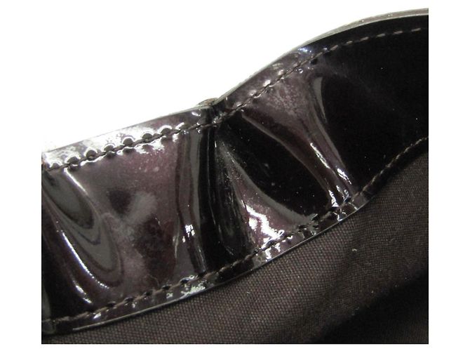 Borsa Louis Vuitton Monogram Vernis Wilshire PM Bordò - vista 15