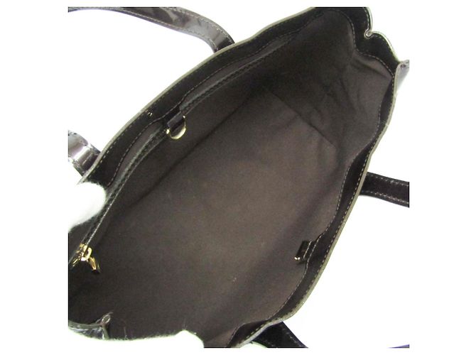 Borsa Louis Vuitton Monogram Vernis Wilshire PM Bordò - vista 3
