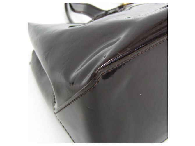 Borsa Louis Vuitton Monogram Vernis Wilshire PM Bordò - vista 5