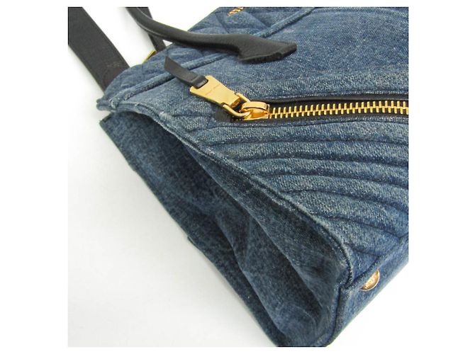Borsa BIKER RN1032 di Miu Miu Blu - vista 7