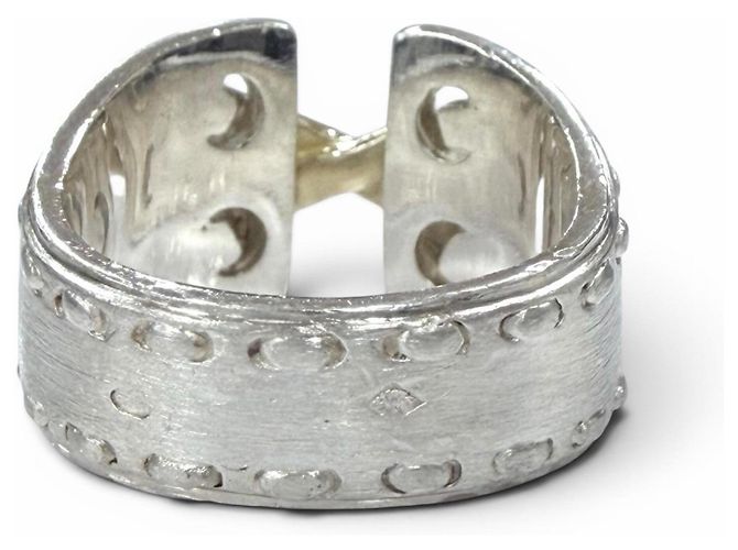 Ring Anello Vintage Messico Hermès Argento D'oro - vista 3