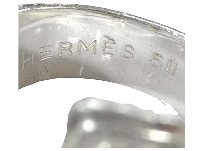 Ring Anello Vintage Messico Hermès Argento D'oro - vista 6