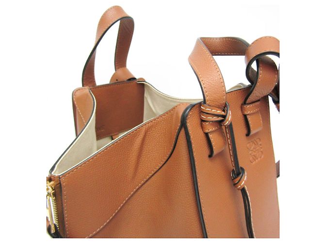 Borsa in pelle Loewe Hammock Small per donne Marrone - vista 9