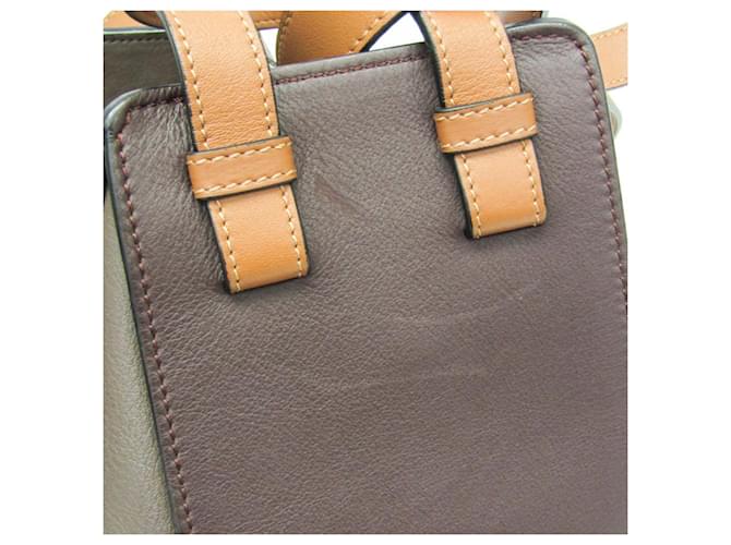 Borsa a mano Loewe Hammock Small per donne Marrone Viola scuro Cammello - vista 10