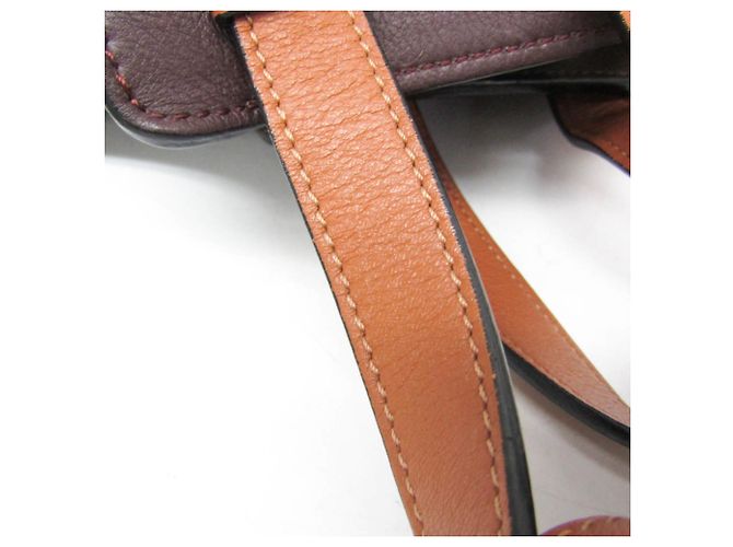 Borsa a mano Loewe Hammock Small per donne Marrone Viola scuro Cammello - vista 15
