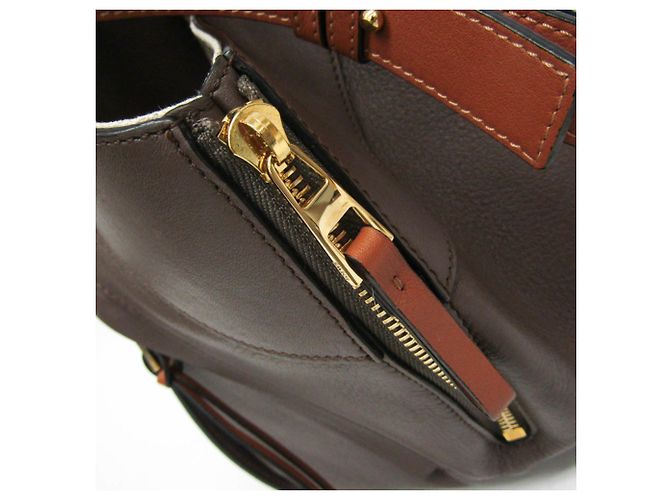 Borsa a mano Loewe Hammock Small per donne Marrone Viola scuro Cammello - vista 16