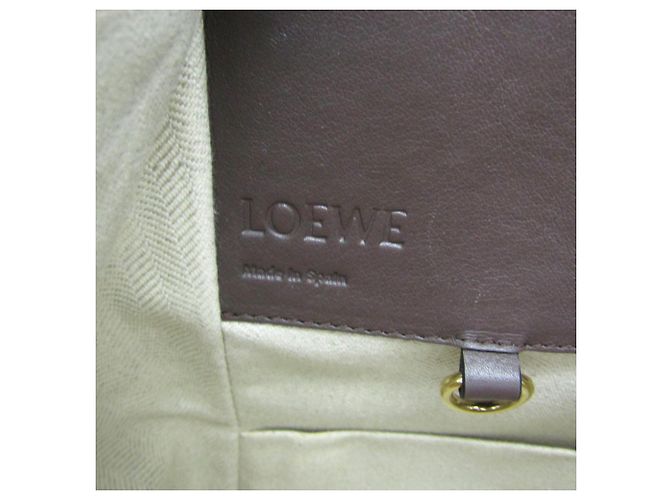 Borsa a mano Loewe Hammock Small per donne Marrone Viola scuro Cammello - vista 17
