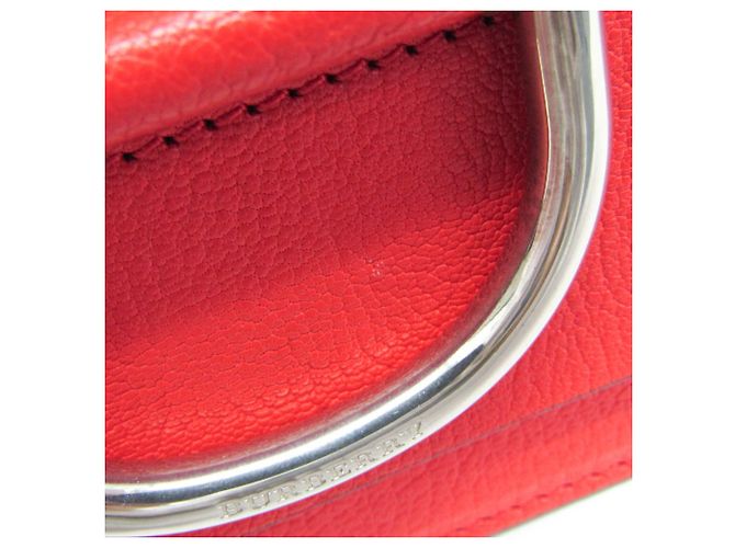 Borsa a spalla in pelle da donna D-ring di Burberry Rosso - vista 15