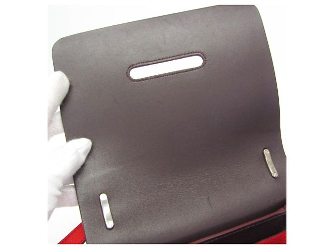 Borsa a spalla in pelle da donna D-ring di Burberry Rosso - vista 16