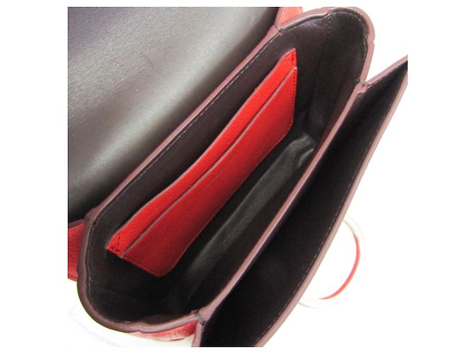 Borsa a spalla in pelle da donna D-ring di Burberry Rosso - vista 3