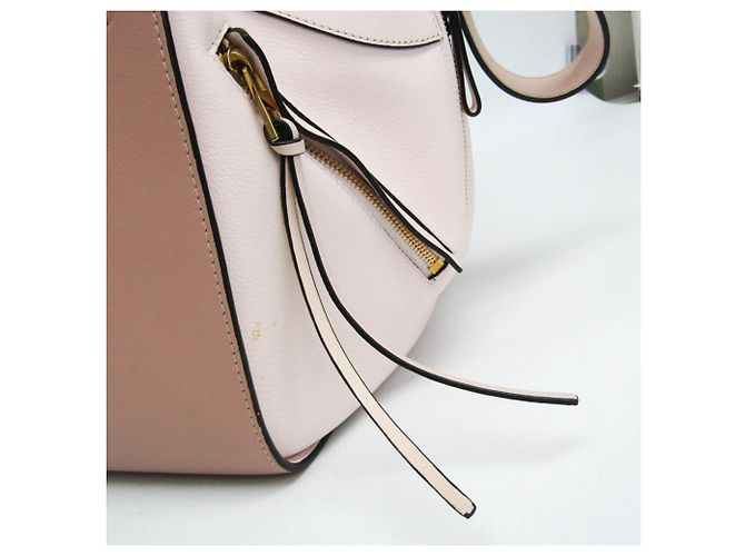 Borsa a mano in pelle Hammock Small di Loewe Rosa Beige - vista 11