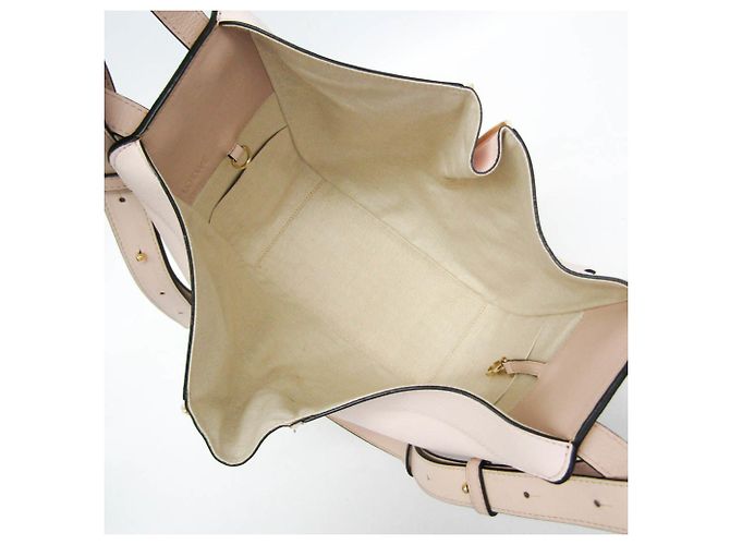 Borsa a mano in pelle Hammock Small di Loewe Rosa Beige - vista 3