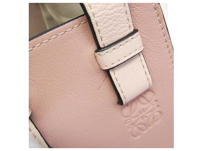 Borsa a mano in pelle Hammock Small di Loewe Rosa Beige - vista 7