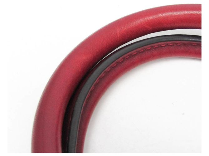 Gucci MicroGuccissima rote Lederhandtasche - Ansicht 13