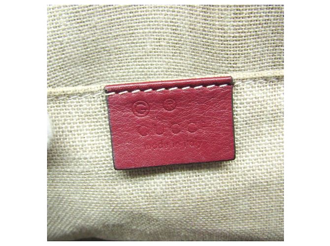 Gucci MicroGuccissima rote Lederhandtasche - Ansicht 17