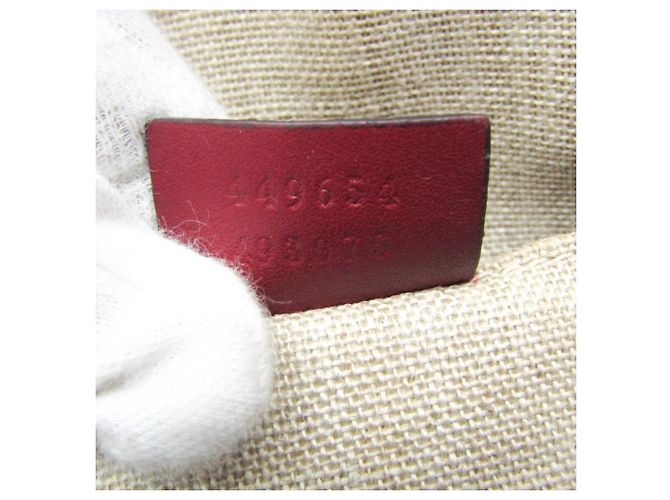 Gucci MicroGuccissima rote Lederhandtasche - Ansicht 18