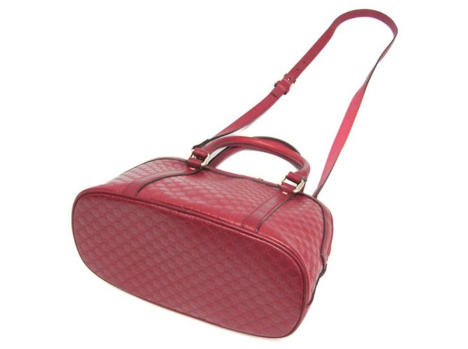 Gucci MicroGuccissima rote Lederhandtasche - Ansicht 2
