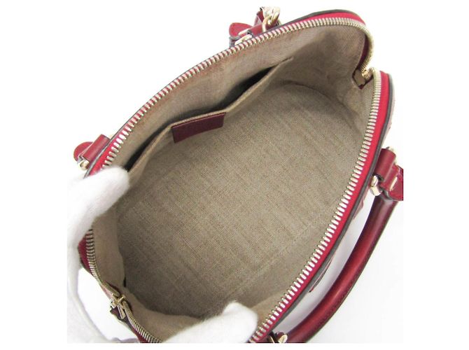 Gucci MicroGuccissima rote Lederhandtasche - Ansicht 3