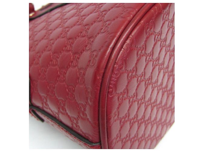 Gucci MicroGuccissima rote Lederhandtasche - Ansicht 4