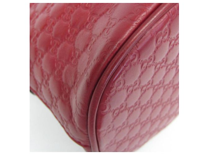 Gucci MicroGuccissima rote Lederhandtasche - Ansicht 6