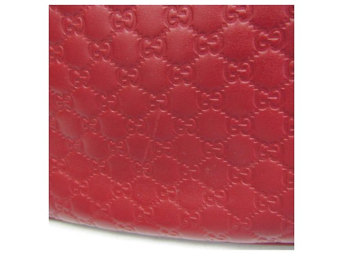 Gucci MicroGuccissima rote Lederhandtasche - Ansicht 8