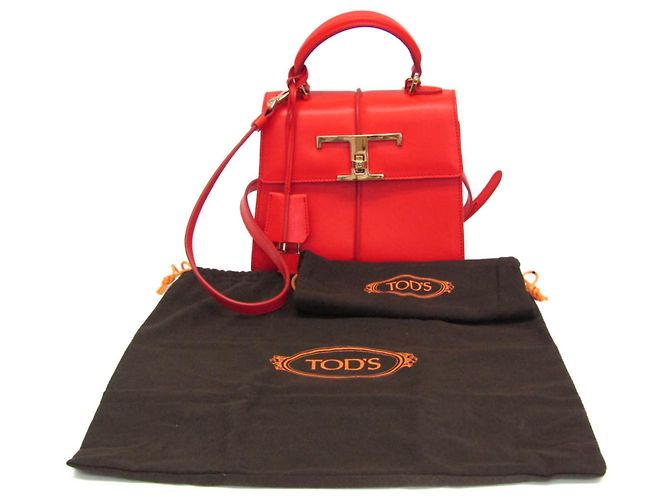 Borsa in pelle da donna Tod's T Timeless Rosso - vista 2