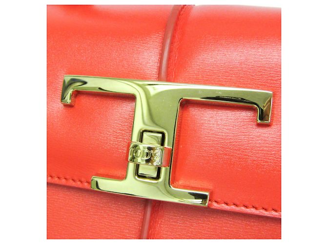 Borsa in pelle da donna Tod's T Timeless Rosso - vista 9