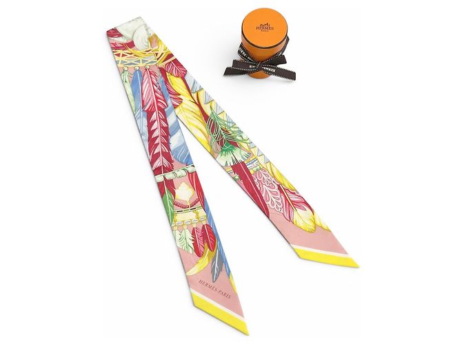 Hermès Foulard HERMES Twilly Danse Pacifique Blu - vista 2
