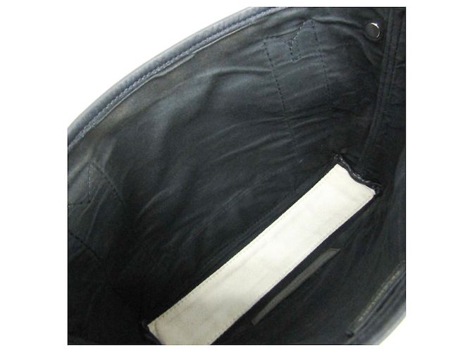 Borsa Balenciaga Cabas XS blu navy Nero Crudo - vista 16