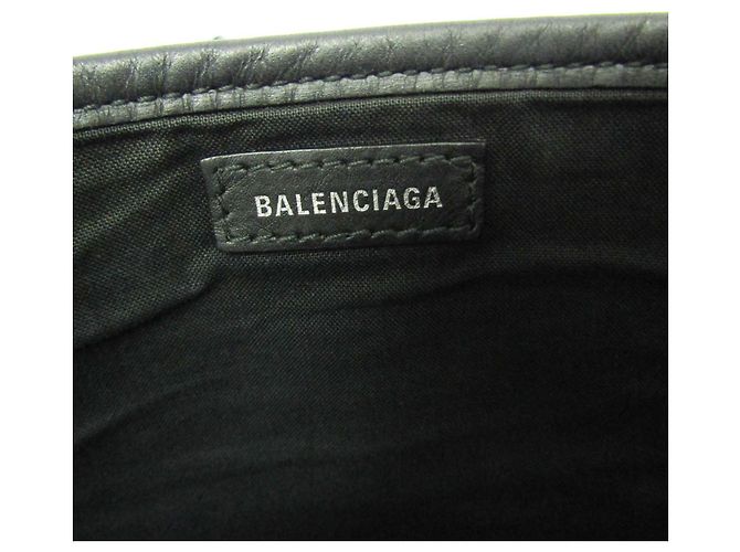 Borsa Balenciaga Cabas XS blu navy Nero Crudo - vista 17