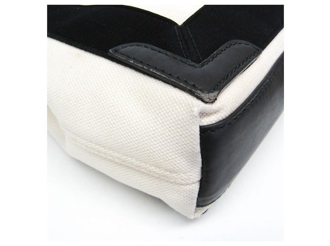 Borsa Balenciaga Cabas XS blu navy Nero Crudo - vista 5