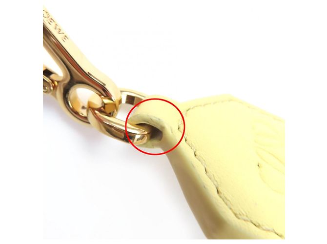 Cintura a spalla in pelle con logo Anagram Loewe Giallo - vista 10
