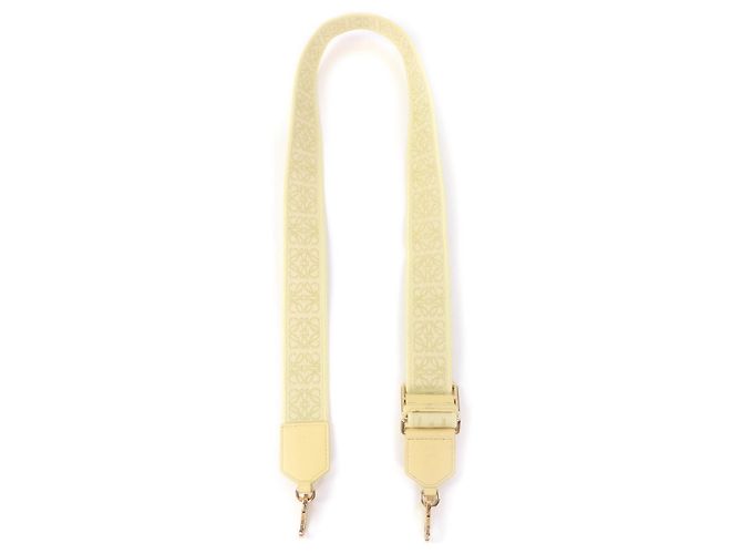 Cintura a spalla in pelle con logo Anagram Loewe Giallo - vista 3