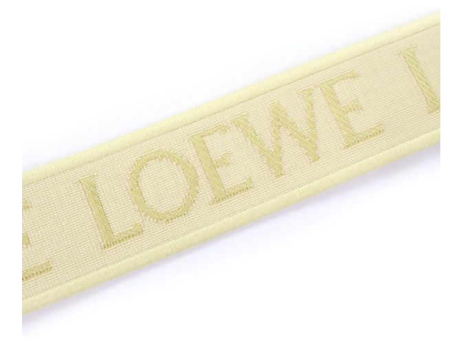 Cintura a spalla in pelle con logo Anagram Loewe Giallo - vista 4