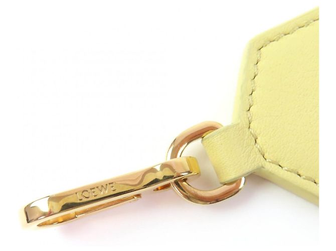 Cintura a spalla in pelle con logo Anagram Loewe Giallo - vista 8