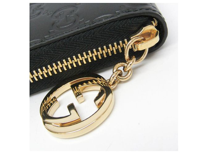 Portafoglio lungo con zip rotonda Guccissima Interlocking G di Gucci Nero - vista 10