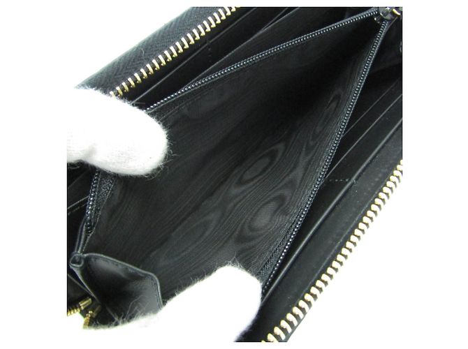 Portafoglio lungo con zip rotonda Guccissima Interlocking G di Gucci Nero - vista 5