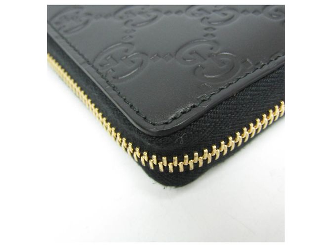 Portafoglio lungo con zip rotonda Guccissima Interlocking G di Gucci Nero - vista 6