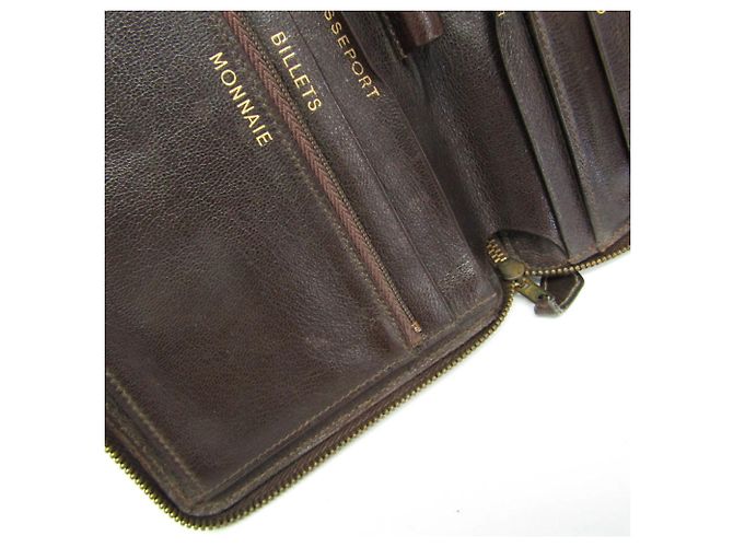 Hermès Charlie Reisetasche Lang Wallet Dunkelbraun - Ansicht 13