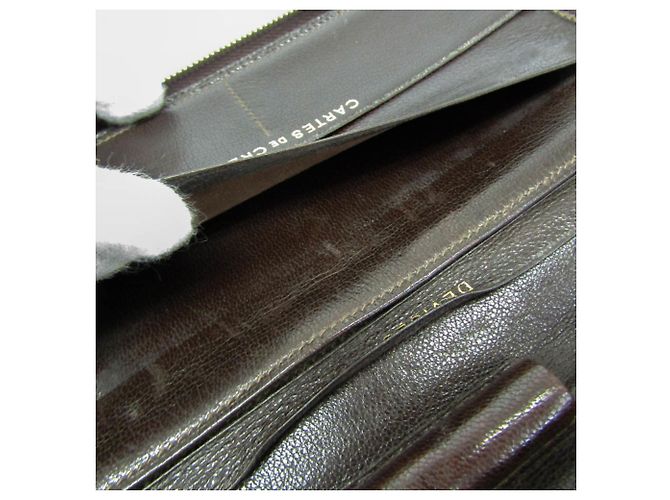 Hermès Charlie Reisetasche Lang Wallet Dunkelbraun - Ansicht 14