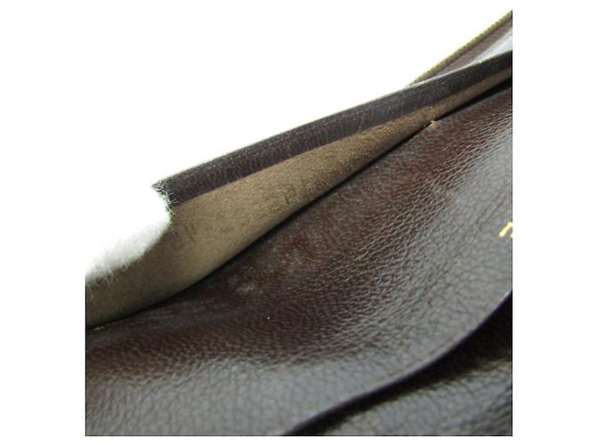 Hermès Charlie Reisetasche Lang Wallet Dunkelbraun - Ansicht 15
