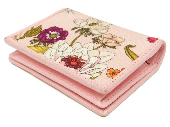 Mini billetera de papel Gucci 391446 Rosa - vista 2