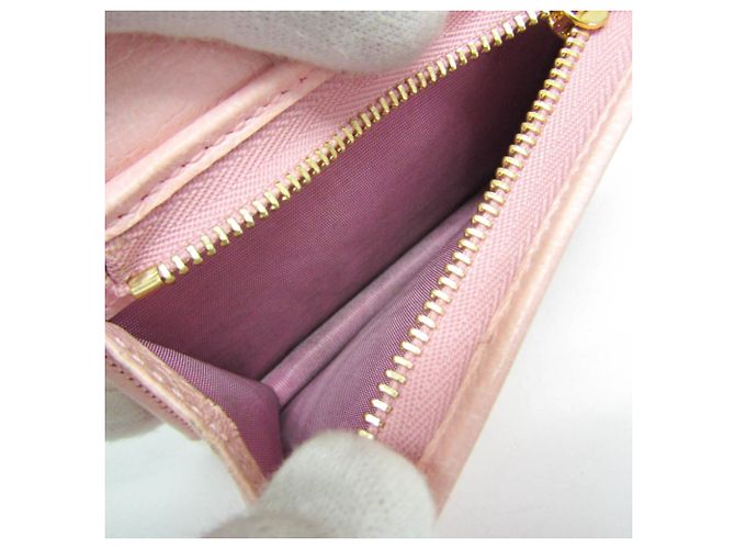 Mini billetera de papel Gucci 391446 Rosa - vista 4