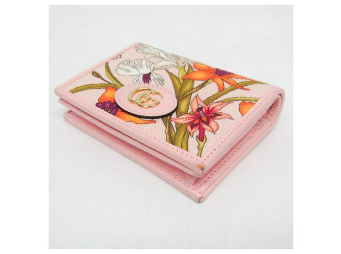 Mini billetera de papel Gucci 391446 Rosa - vista 8