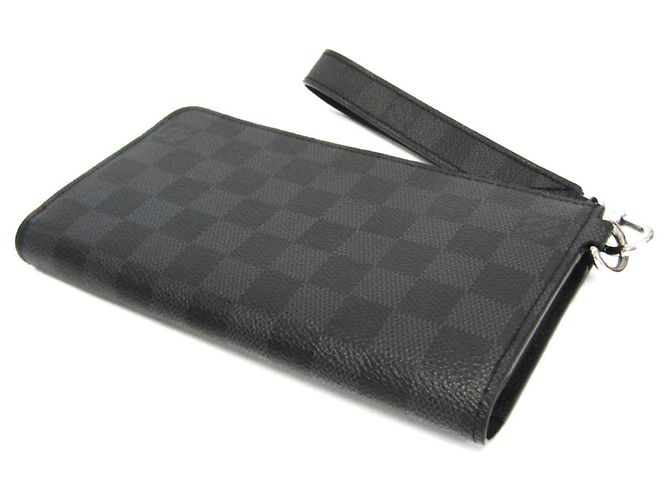 Louis Vuitton Damier Graphite Zippy Dragon Long Wallet Black - view 2