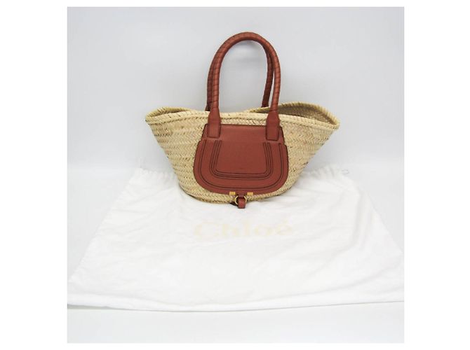 Borsa Marcie Basket di Chloé Marrone - vista 2