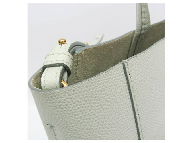 Céline Celine Cabas PICCOLO VERTICALE 176163 Borsa a Spalla in Pelle da Donna Rosso Verde chiaro - vista 7