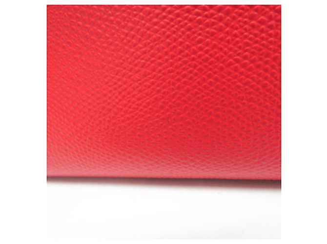 Céline Celine Cabas PICCOLO VERTICALE 176163 Borsa a Spalla in Pelle da Donna Rosso Verde chiaro - vista 9
