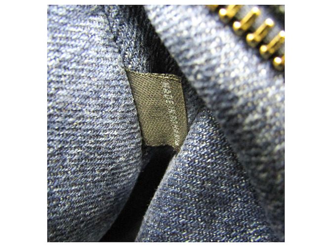 Borsa a mano in denim Canapa di Prada Blu - vista 13
